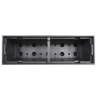 Macetero Con Interior Extraíble Pp Ratán Gris Antracita 12/44 L_5
