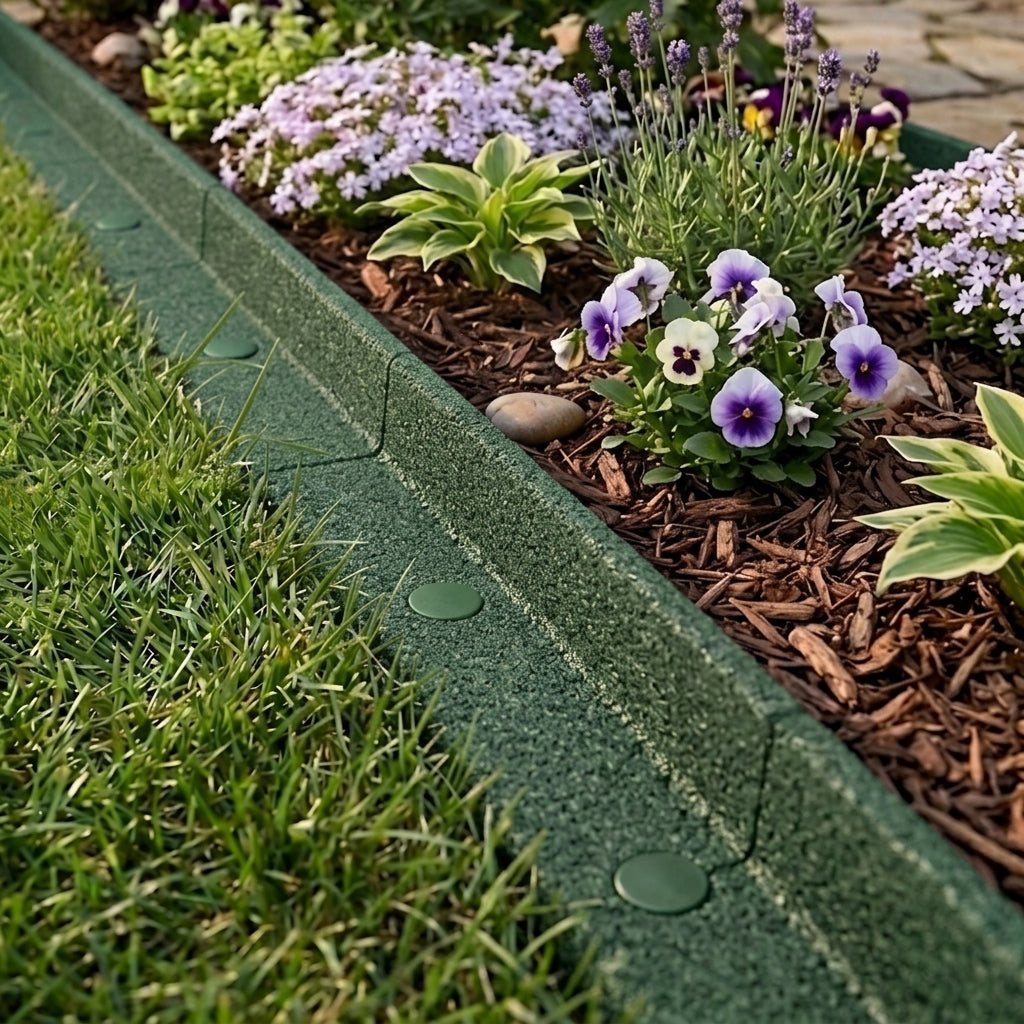 Bordura Flexible Para Jardín 28.8m Con Mazo – Verde_3