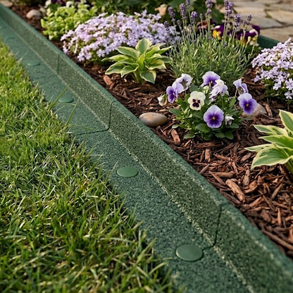 Bordura Flexible Para Jardín 28.8m Con Mazo – Verde_3