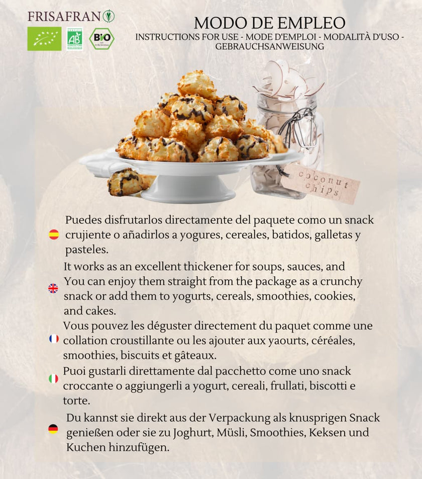 Chips De Coco Ecológicos | Deshidratados | Frisafran 2 Kg_3