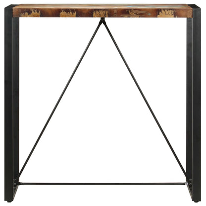 Mesa Alta De Cocina De Madera Maciza Reciclada 110x60x110 Cm_0