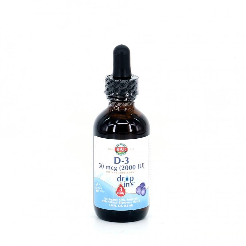 Gotas de vitamina D3 Kal, 53 ml