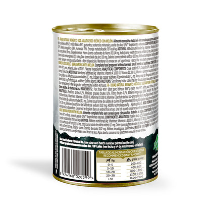 Dibaq Natural Moments Adulto Cerdo Ibérico Con Melón, 12 Latas X 380gr_2