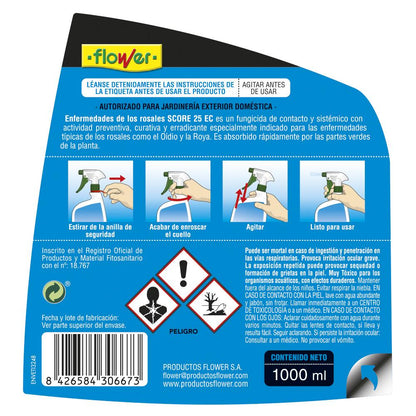 Fungicida para doenças das rosas pronto a usar Flor 1 L