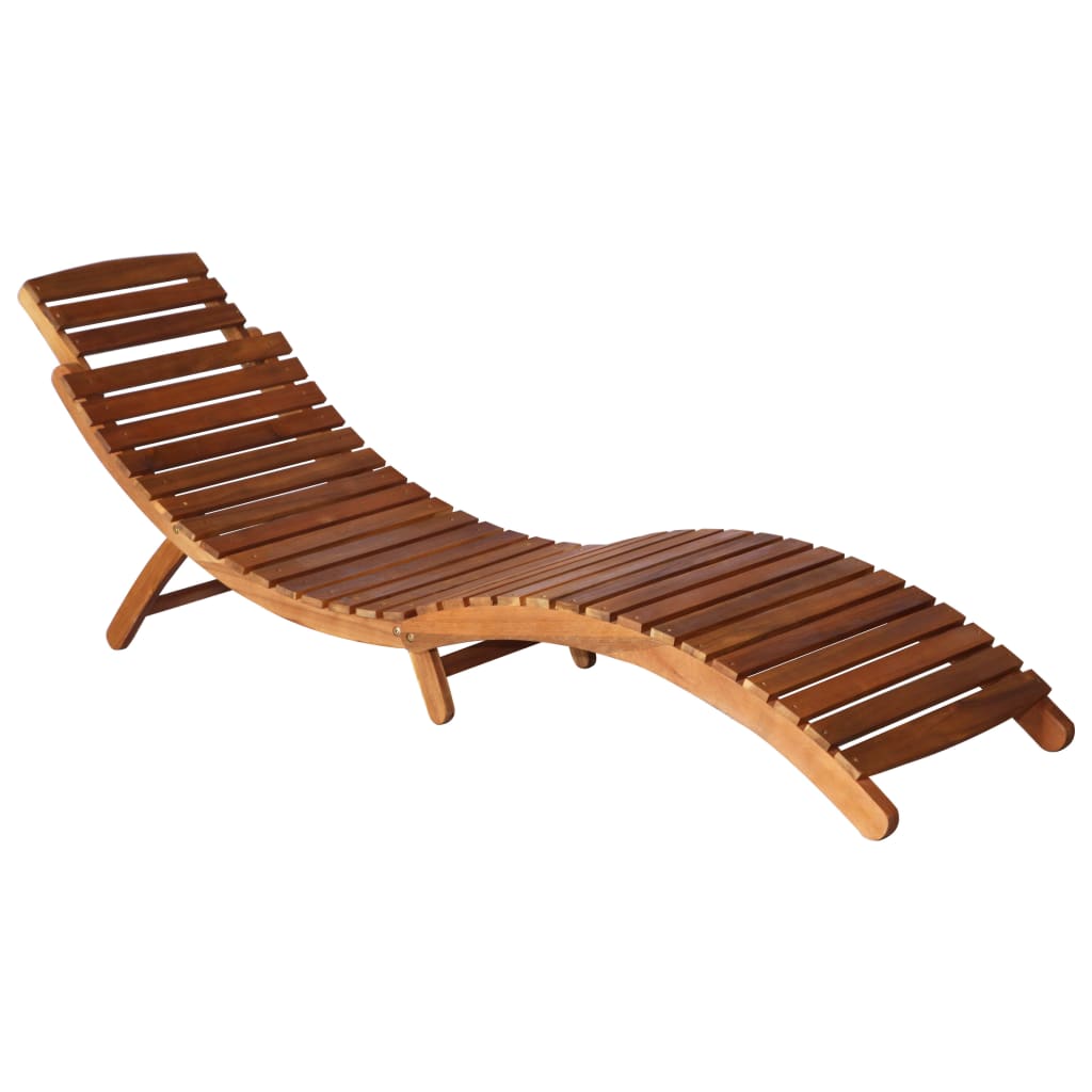 Set De Tumbonas Con Mesita 3 Piezas Madera Maciza De Acacia_3