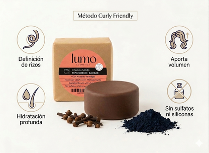 Champú Sólido Natural Para Cabello Rizado | Definición Y Suavidad | Lumo Cosmetics_1