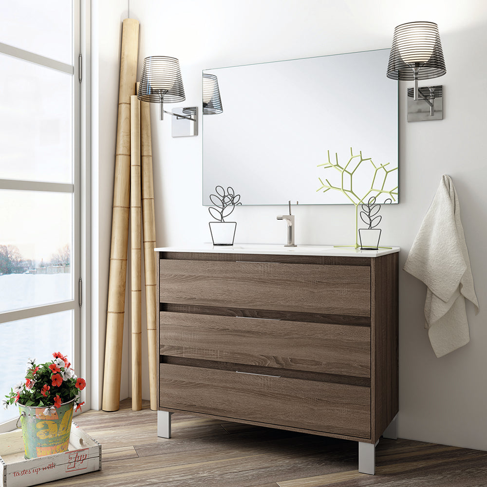 Mueble Baño Sandra - Nebrasca - 3 Cajones - 80 Cm_0