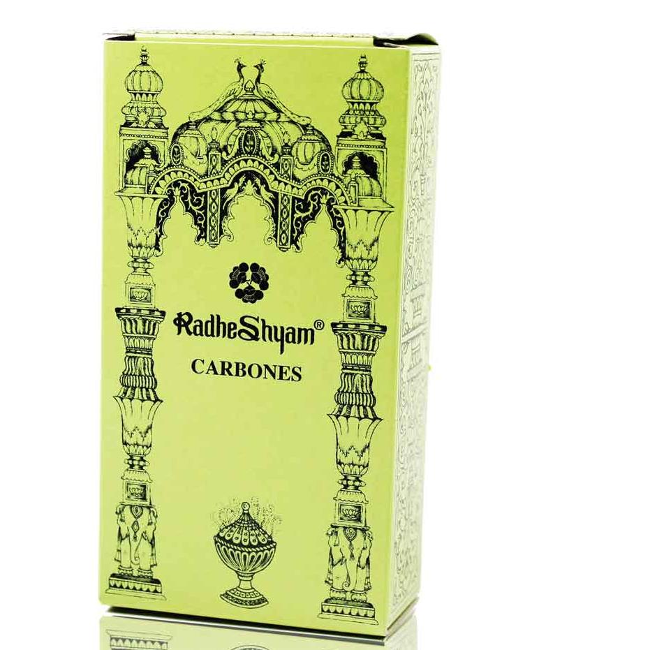 Carvões de incenso Radhe Shyam, 20 unidades