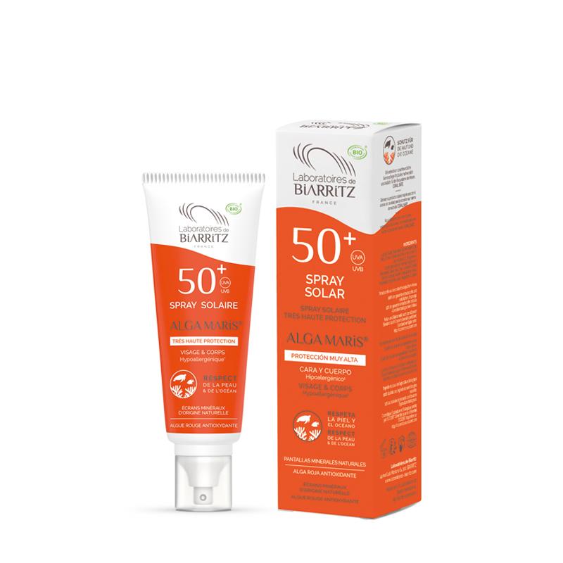 Alga Maris Protetor Solar em Spray Facial e Corporal FPS 50 100 ml