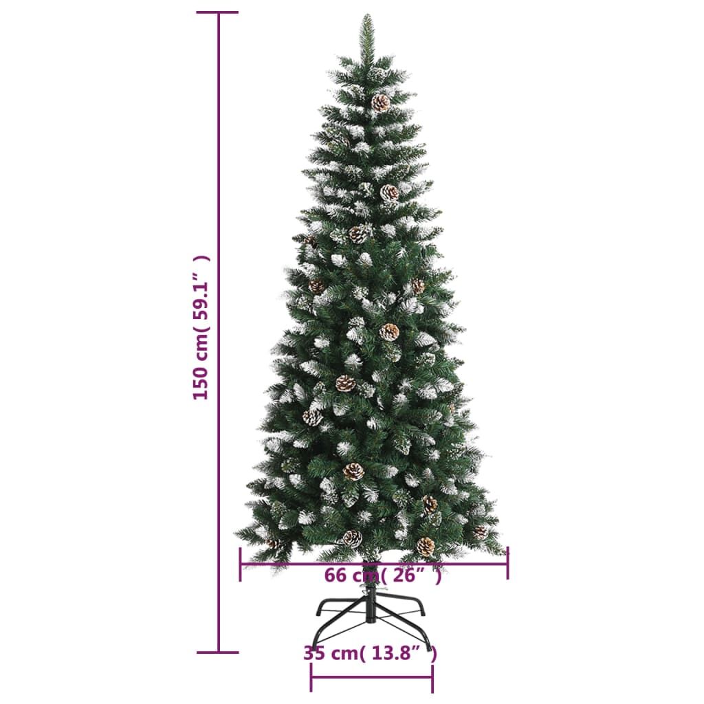 Vidaxl Árbol De Navidad Artificial Con Soporte Pvc Verde 150 Cm_2