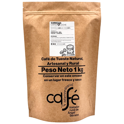 Cafe Sin Intermediarios Café Nicaragua Caricias En Grano Para Superautomática 1 Kg_0