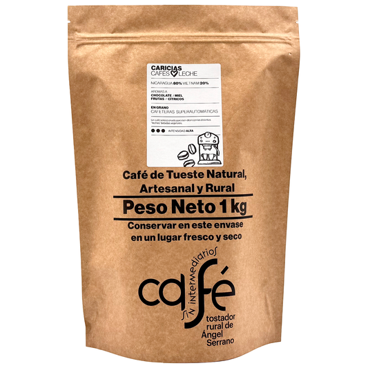 Cafe Sin Intermediarios Café Nicaragua Caricias En Grano Para Superautomática 1 Kg_0