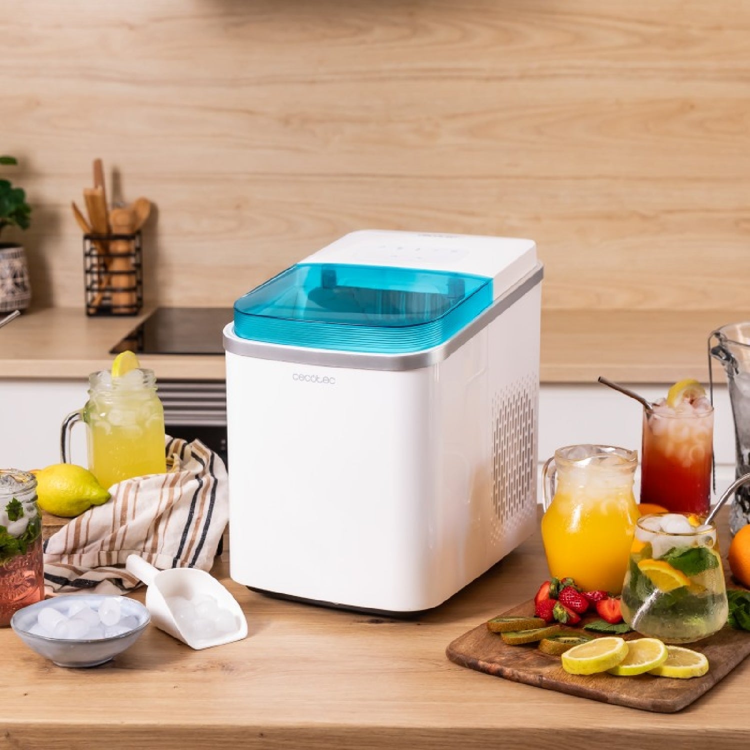 Máquina De Hacer Hielo Chillin' Ice 1200. 105 W, Capacidad De Producción Diaria De 12 Kg, Display Táctil, Ventana De Control, Función Autolimpieza,_3