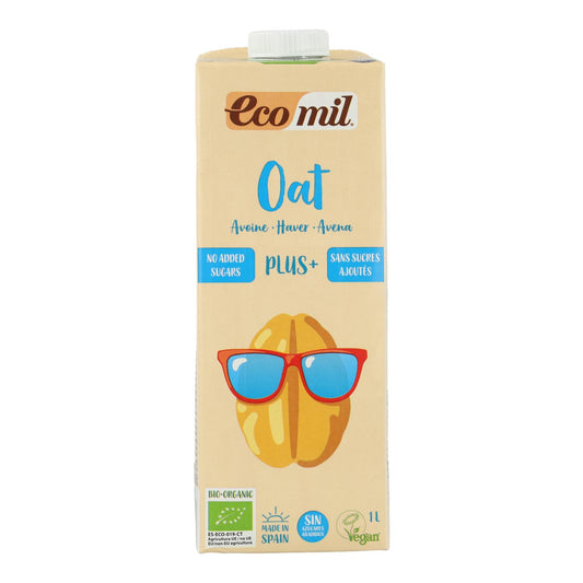Ecomil Bio PLUS + Bebida de Aveia sem adição de açúcar 1 L