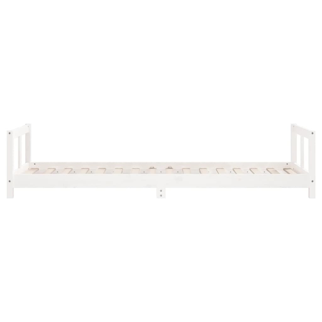 Vidaxl Estructura De Cama Para Niños Madera De Pino Blanco 80x200 Cm_4