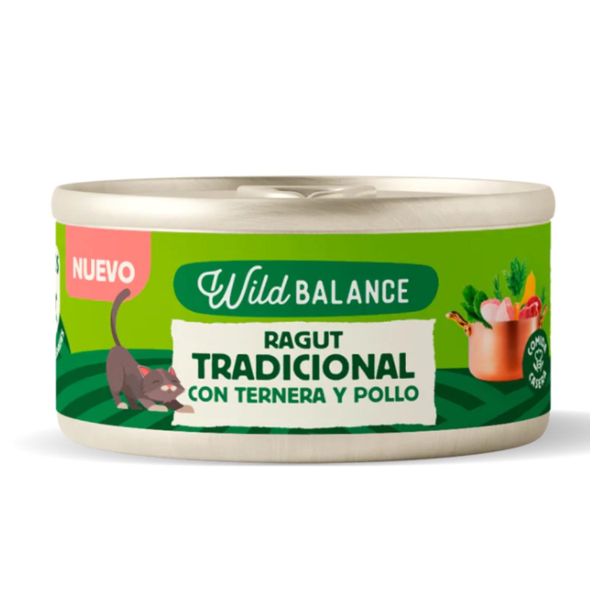 Ragu Tradicional de Carne e Frango Wild Balance para Gatos 80g