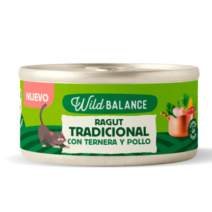 Ragu Tradicional de Carne e Frango Wild Balance para Gatos 80g