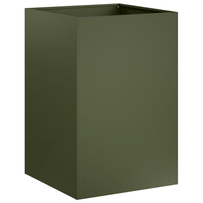 Macetero De Jardín 2 Uds. Verde Oliva 50 X 50 X 75 Cm_2