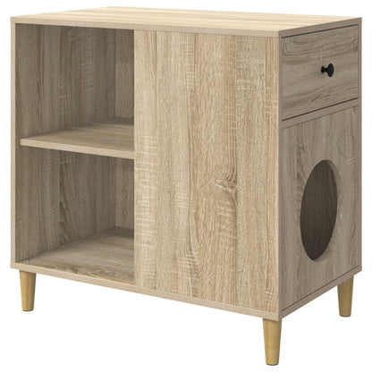 Casa Para Gatos Sonoma 72 X 42.5 X 70 Cm Madera De Ingeniería_0