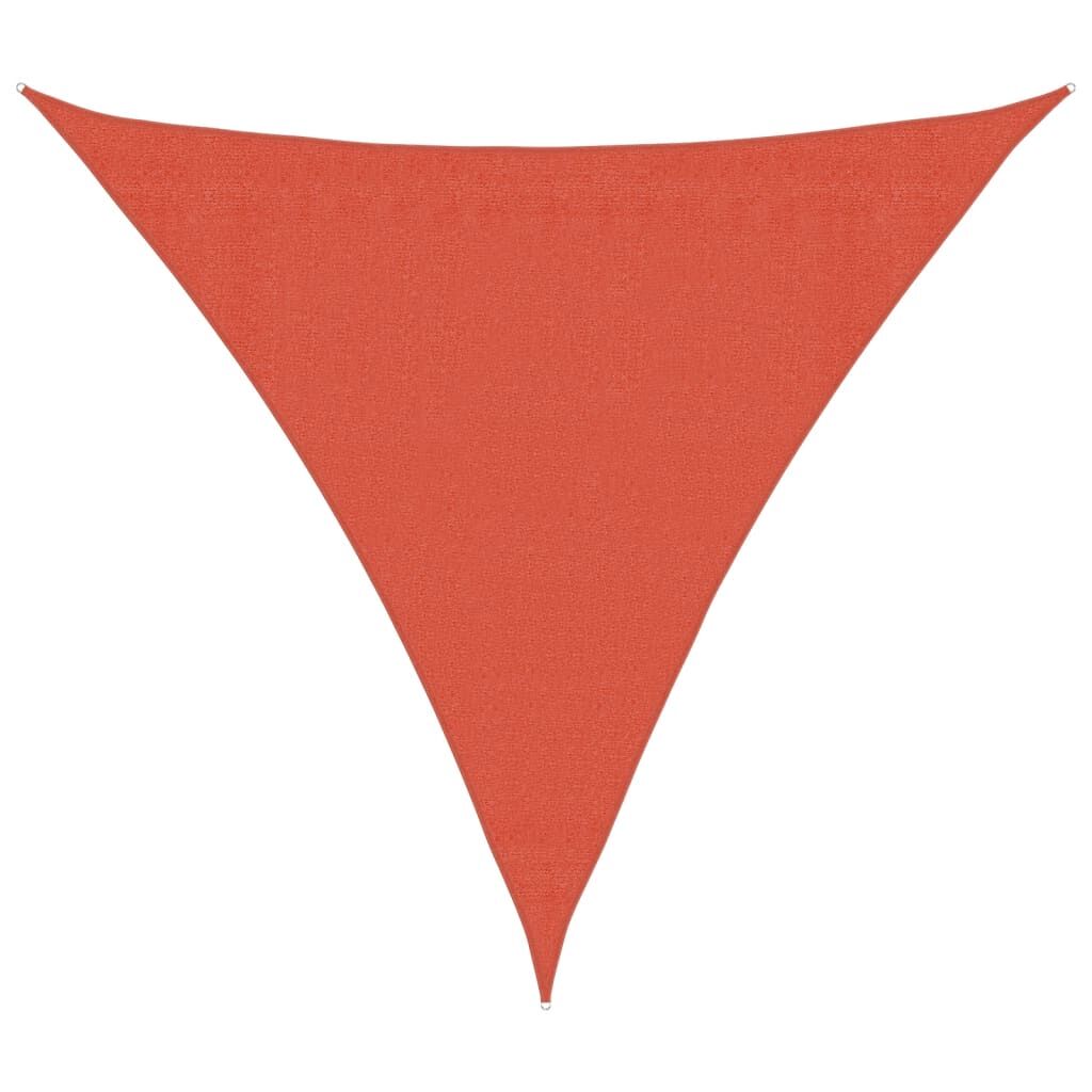 Vidaxl Toldo De Vela Terracota Hdpe 160 G/m² 3x3x3 M_0