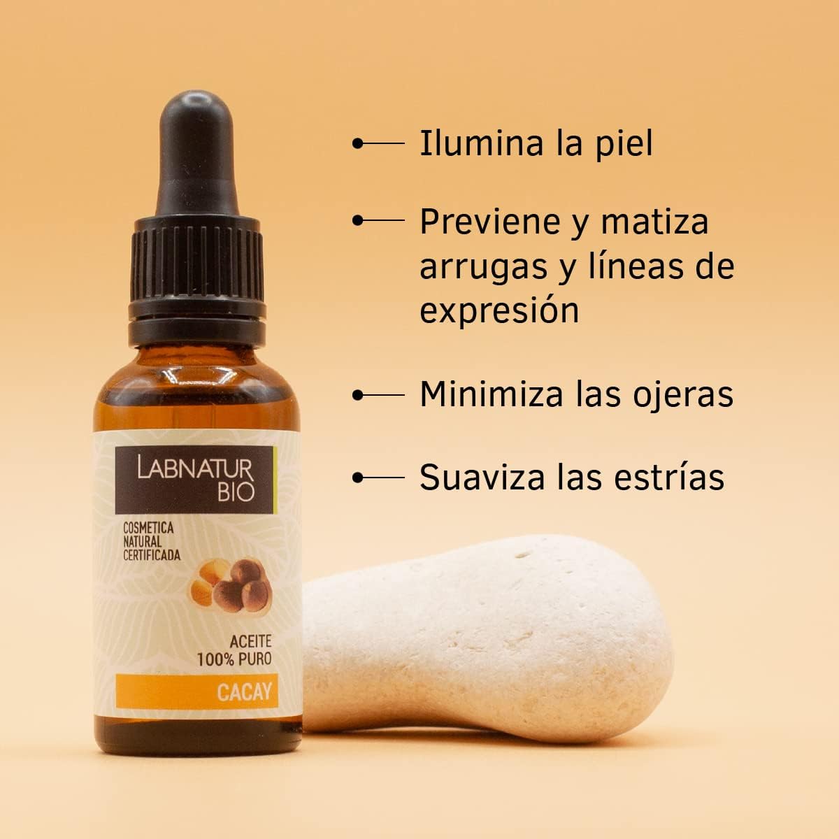 Aceite de Cacay 100% Puro Labnatur Bio 30 ml | Antioxidante y Anti-Aging | Rostro, Cuerpo y Cabello | Vegano_2
