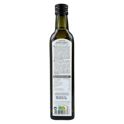 Óleo de Sésamo Prensado a Frio Planeta Huerto ECO 500 ml