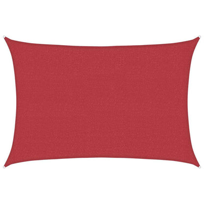 Vidaxl Toldo De Vela Rojo Hdpe 160 G/m² 5x6 M_0