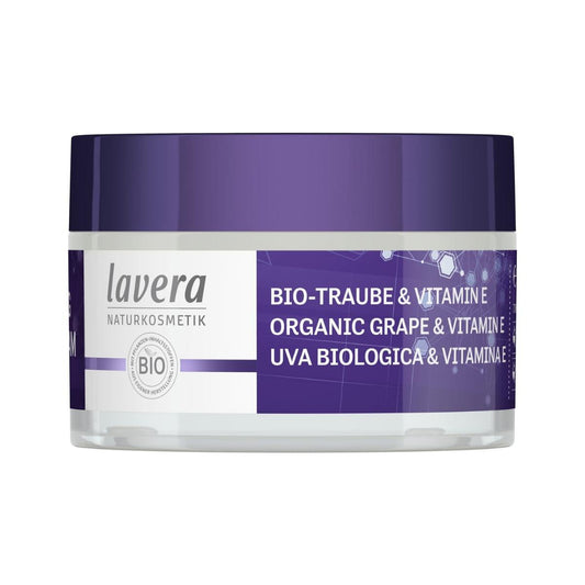 Creme para Dormir Restaurador Lavera Biológico de Uva e Vitamina E 50 ml