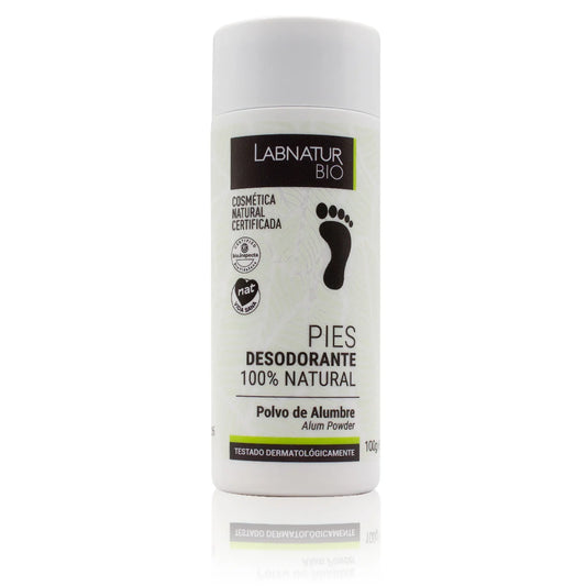 Desodorante Natural de Alumbre en Polvo para Pies Labnatur 100 g | Control Olor | Absorbe Humedad_0