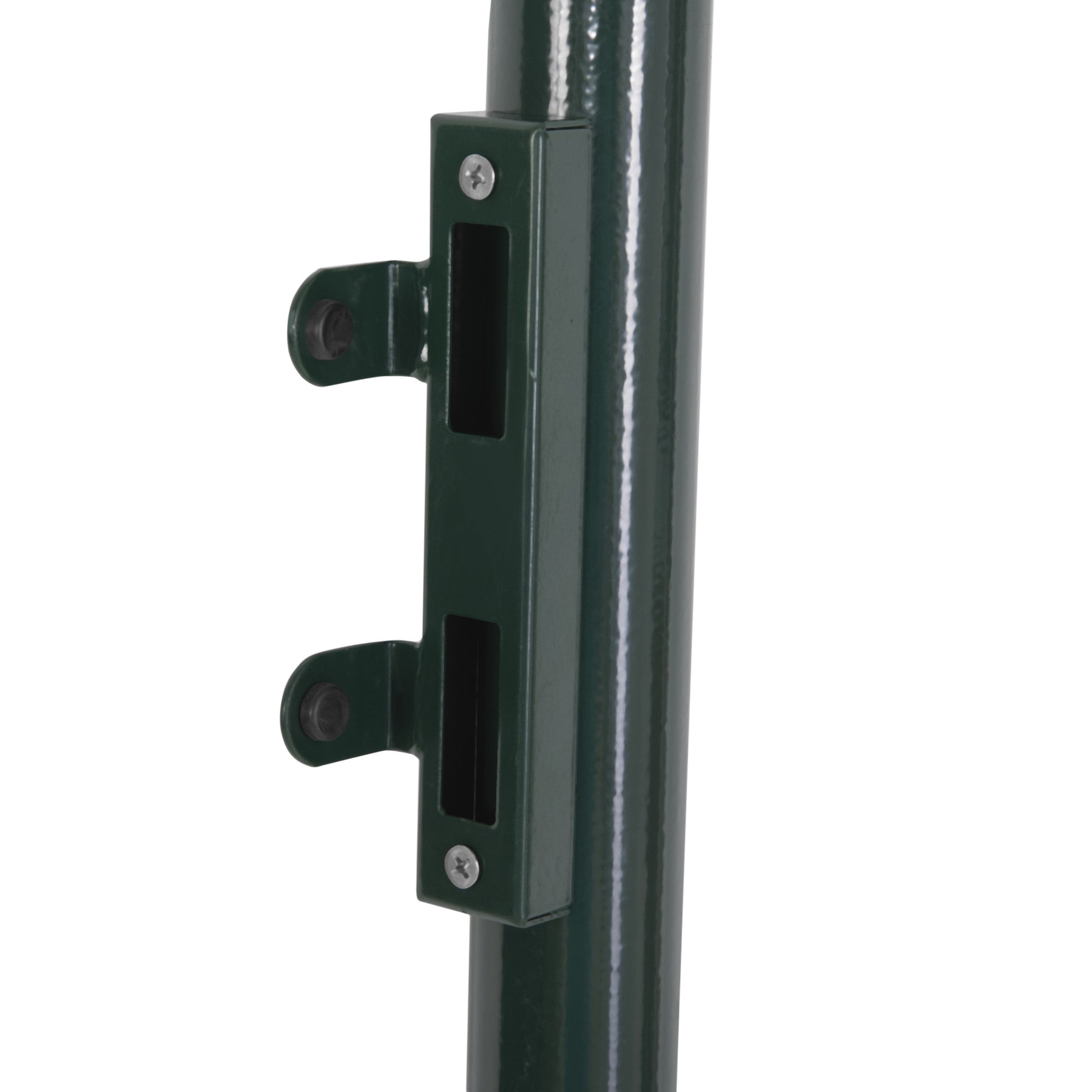 Homcom Puerta Verja De Jardín De Acero Con Cerradura Manija Y 3 Llaves 97x150 Cm_4
