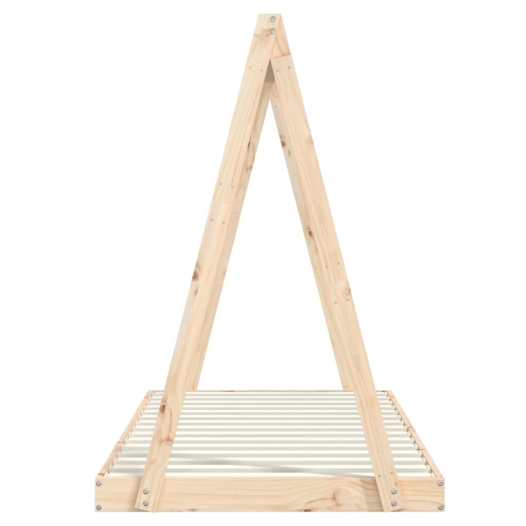 Vidaxl Estructura De Cama Infantil Madera Maciza De Pino 90x190 Cm_4
