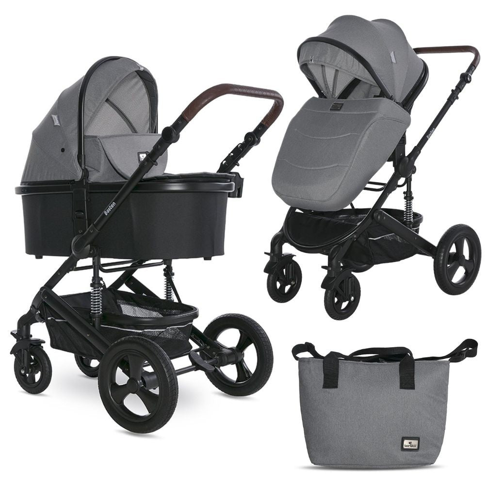 Carro De Bebé Dos Piezas Boston Hasta 22 Kg Dolphin Grey_0