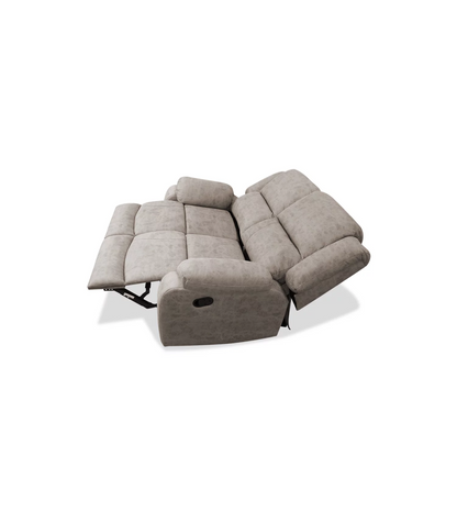 Sofá Relax Dos Plazas Murcia Tapizado Cemento, 154cm(ancho) 97cm (fondo) 105cm(alto)_2