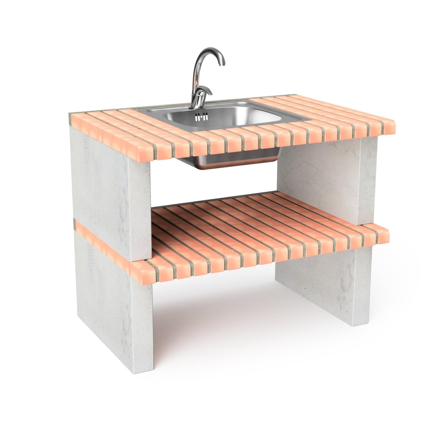 Módulo de bancada Calpe com lava-loiça e torneira Movelar