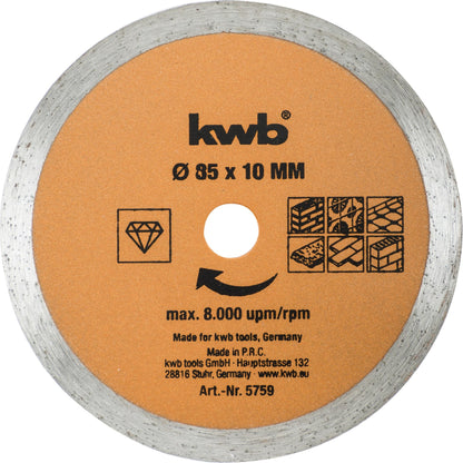Kit de mini hojas para sierra circular Kwb
