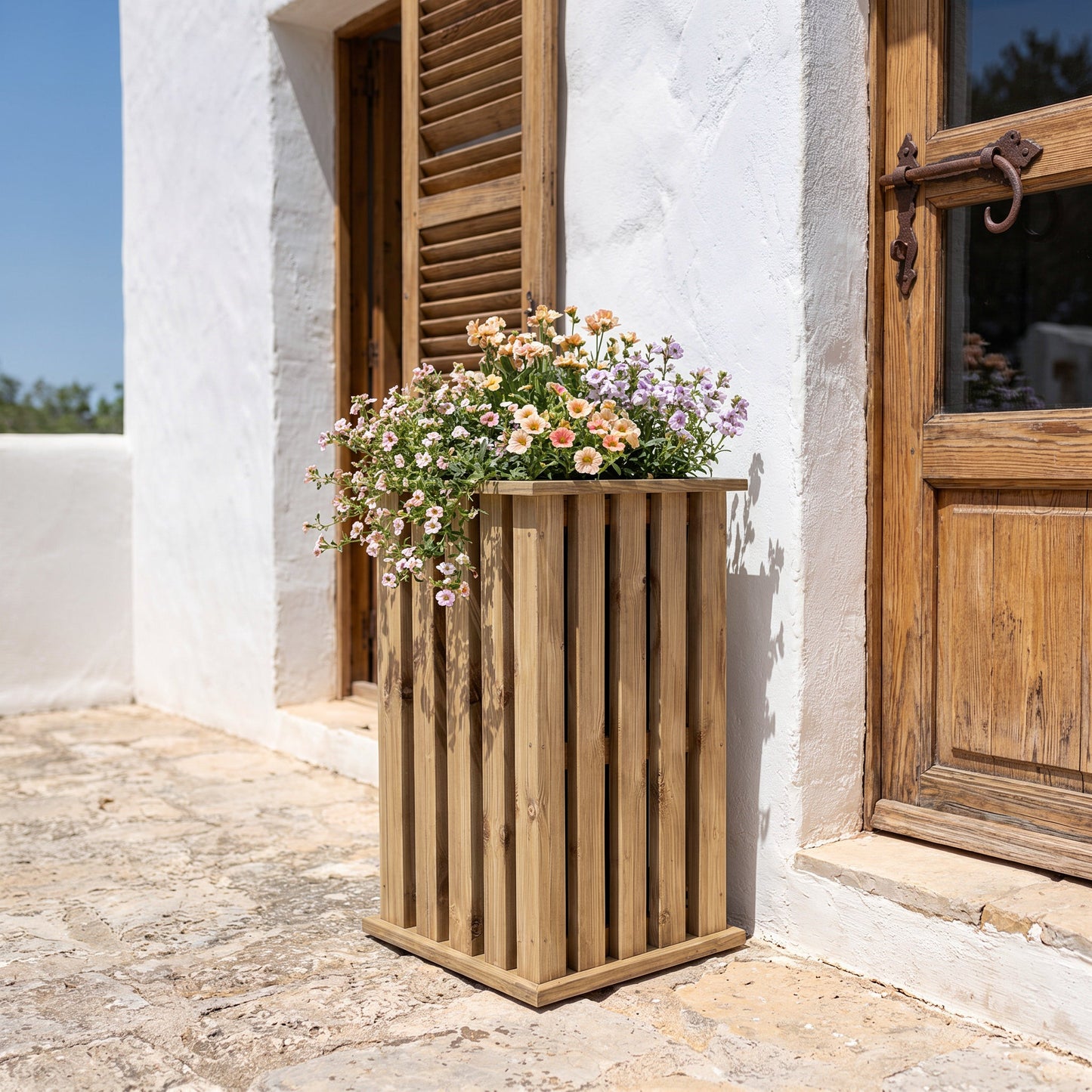 Jardinera Vertical Talia Planter 32,5x32,5x85 Cm Nortene_2