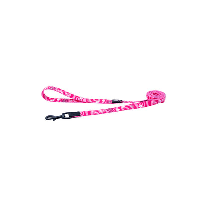 Correa Para Perro, Modelo Fusion De Rogz, Estampado Huellas Rosas. Talla L (21-40kg)_1