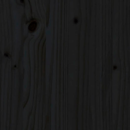 Mesa De Centro De Madera Maciza De Pino Negro 45x45x40 Cm_4