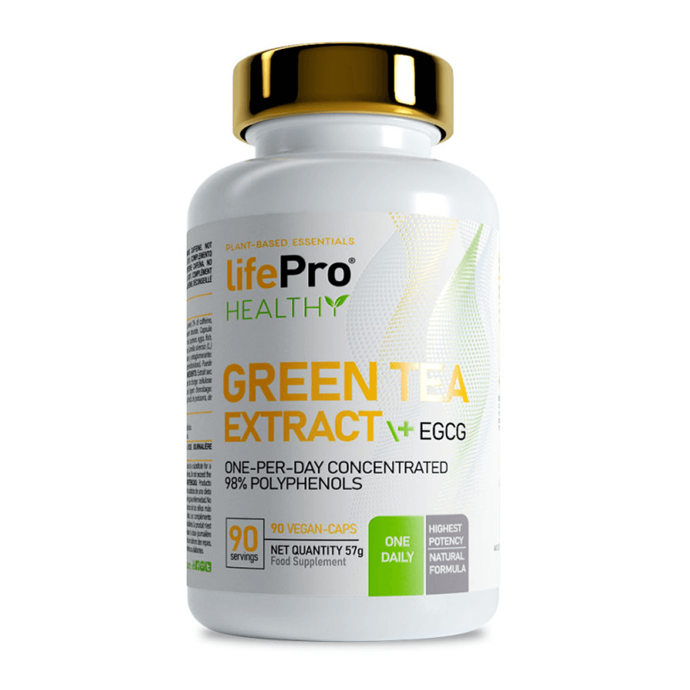 Green Tea Extract + Egcg - 90 Cápsulas Veganas - Quemadores - Lifepro_0
