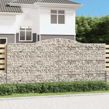 Cestas De Gaviones 2 Uds Forma De Arco Hierro 400x30x180/200 Cm_1