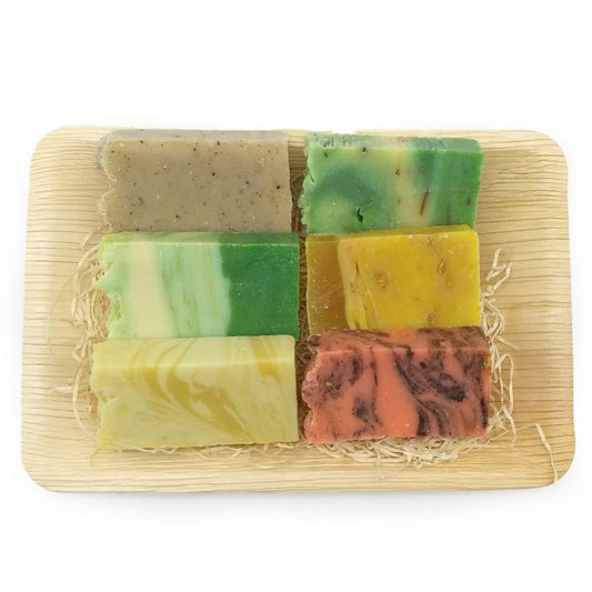 Set 6 Jabones Naturales - Cesta Jabones Hechos Con Aceite De Oliva - Regalo Original Días Especiales - Todo Tipo De Piel_0