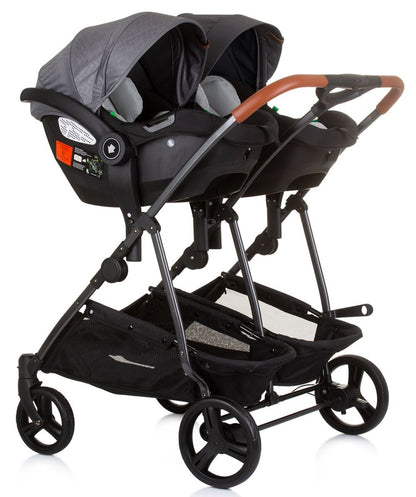 Carrito De Bebé Gemelar Dúo Smart Con 2 Grupo 0+ Silver Grey_4