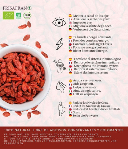 Bayas De Goji Deshidratadas Eco - Calidad Y Sabor | Frisafran 200 G_2
