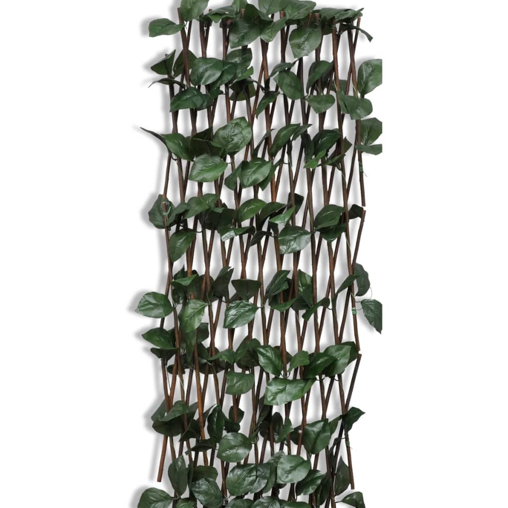 Valla Enrejada De Sauce 5 Piezas Hojas Artificiales 180x90 Cm / Vetonek_0