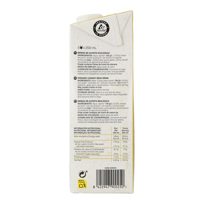 Embalagem 6L Bebida 100% vegetal de alpista Soria Natural 1L