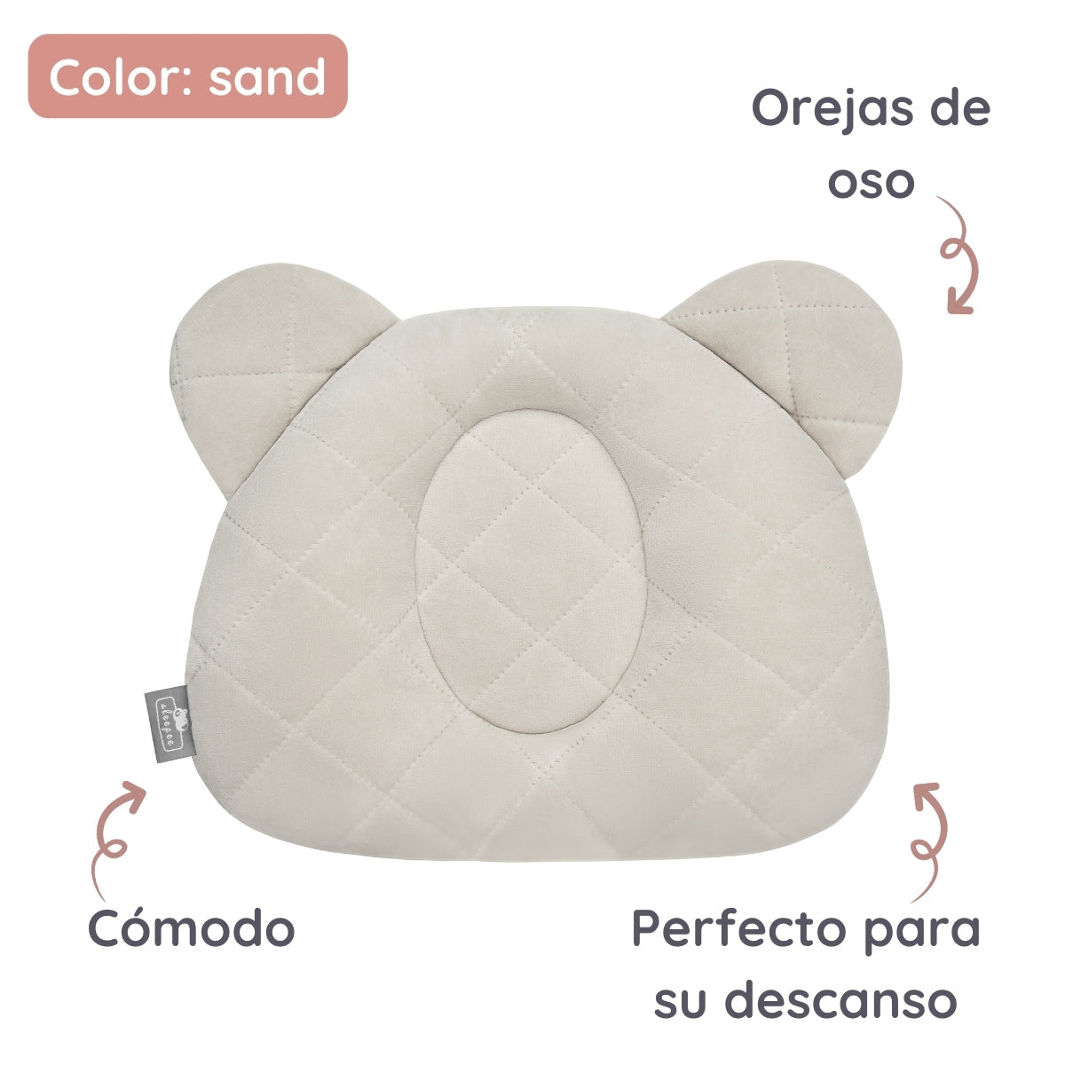 Almohada Cojin Plagiocefalia Bebés Royal Baby Sand_1