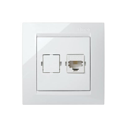 Tomada telefónica Simon 15 Branca