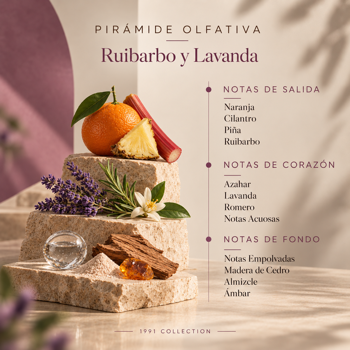 Recambio Mikado Ruibarbo y Lavanda SYS Aromas 200 ml | Con Palos | Colección 1991 | Aroma Floral y Cítrico_1