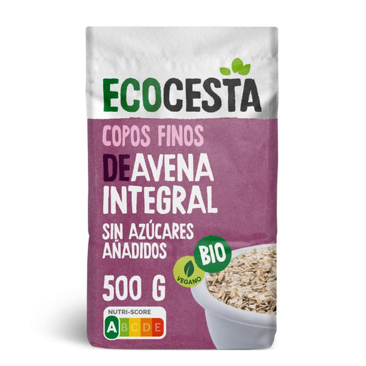 Flocos de Aveia Fina Integral Biológica sem adição de açúcar Ecocesta 500 gr