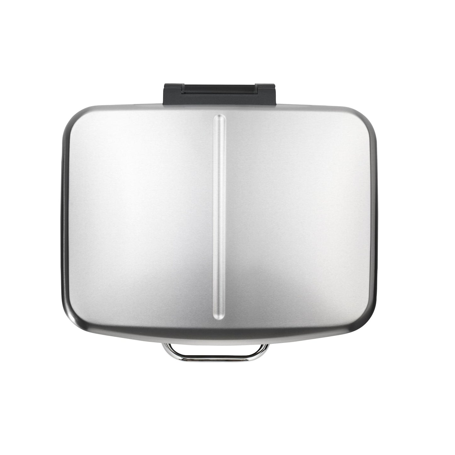 Papeleira com pedal Easy Close Studio Duo em aço inoxidável, 2 x 20 litros.